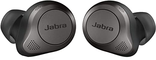 Jabra Elite 85t True Wireless Bluetooth Earbuds, Titanium Black – Advanced Noise-Cancelling Earbuds with Charging Case for Calls & Music – Wireless…