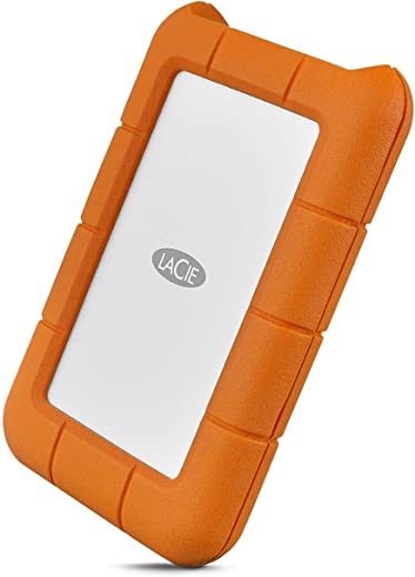 LaCie Rugged USB-C 5TB External Hard Drive Portable HDD – USB 3.0, Drop Shock Dust Rain Resistant Shuttle Drive, for Mac and PC Computer Desktop…