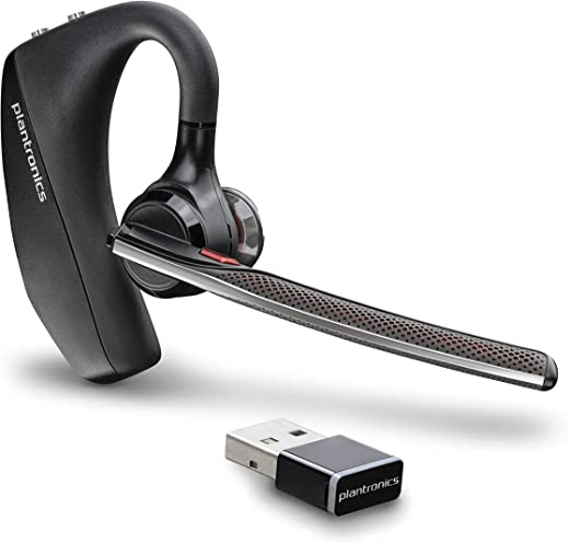 Plantronics – Voyager 5200 UC (Poly) – Bluetooth Single-Ear (Monaural) Headset – USB-A Compatible to connect to your PC and/or Mac – Works with…