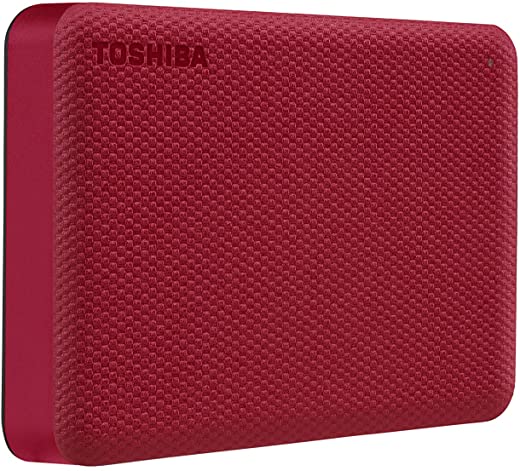 Toshiba Canvio Advance 4TB Portable External Hard Drive USB 3.0, Red – HDTCA40XR3CA