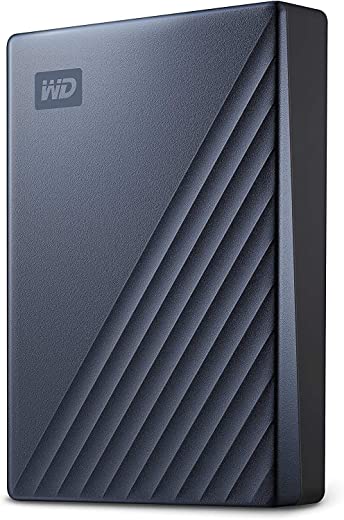 WD 5TB My Passport Ultra Blue Portable External Hard Drive HDD, USB-C and USB 3.1 Compatible – WDBFTM0050BBL-WESN
