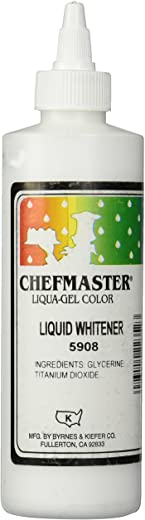 Chefmaster Liquid Whitener Food Color, 16-Ounce, White