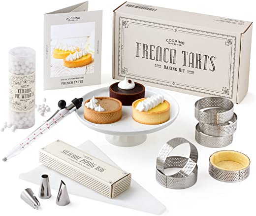 Cooking Gift Set Co. | French Tart Baking Kit | French Pastry Made Simple with Step by Step Instructions | Gifts for Bakers