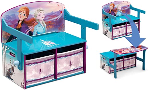 Delta Children Kids Convertible Activity Bench, Disney Frozen II