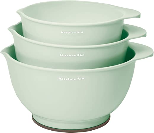 KitchenAid Classic Mixing Bowls, Set of 3, Pistachio