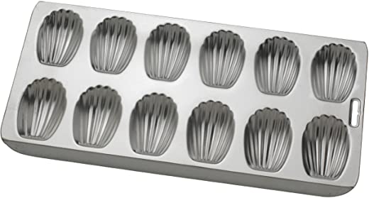 Mrs. Anderson’s Baking 12-Cup Madeleine Pan, 15.75-Inches x 8-Inches, Non-Stick Tinned Steel