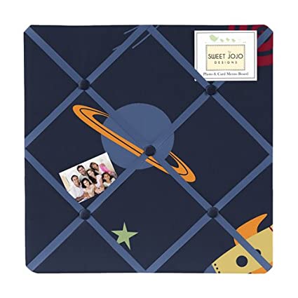 Navy Fabric Memory/Memo Photo Bulletin Board for Space Galaxy Collection