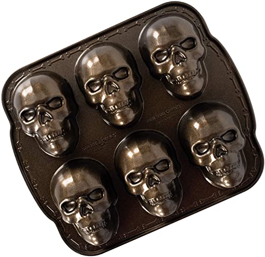 Nordic Ware,,Nordic Ware Haunted Skull Cakelet Pan