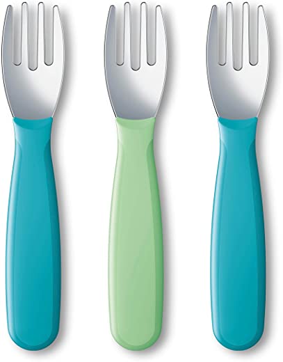 NUK Kiddy Cutlery Forks, 3 Pack, 18+ Months