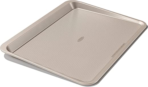 OXO Good Grips Non-Stick Pro Bakeware Cookie Sheet, 12.25-in x 17-in, Gold