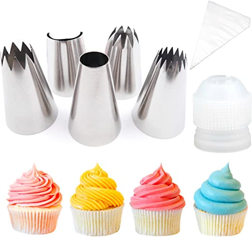 Pridebit Cupcake Decorating Tips Extra Large Piping Icing Tips