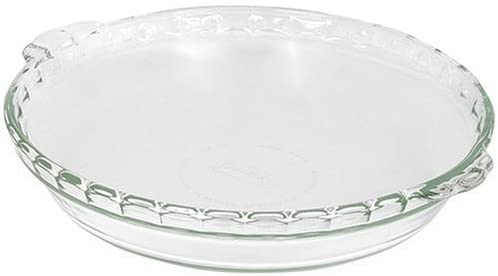 Pyrex Bakeware 9-1/2-Inch Scalloped Pie Plate, Clear
