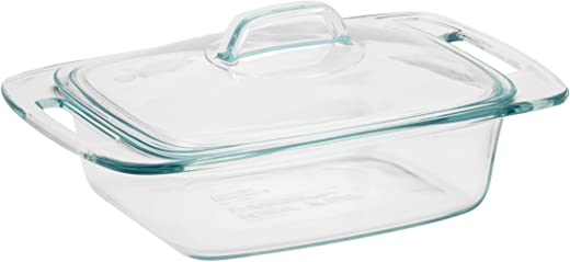 Pyrex Easy Grab Glass Casserole Dish with Glass Lid (2-Quart)