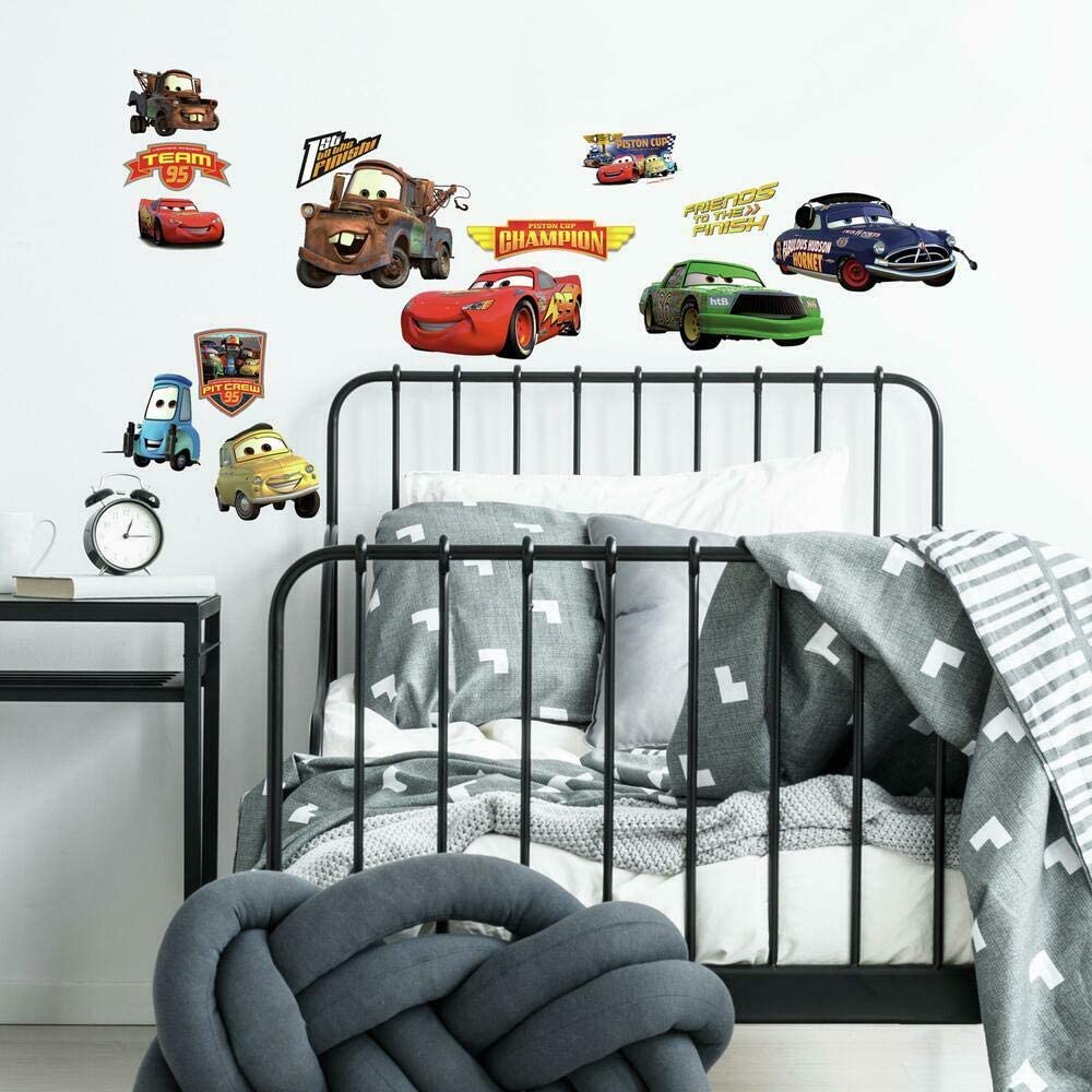 RoomMates RMK1520SCS Disney Pixar Cars Piston Cup Champs Peel and Stick Wall Decals