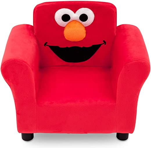 Sesame Street Elmo Upholstered Chair by Delta Children, Red