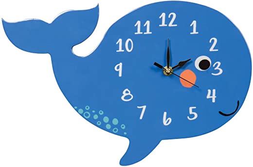 Trend Lab Wall Clock, Silent, Battery Operated, Whale