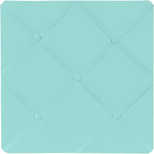Turquoise Blue Fabric Memory/Memo Photo Bulletin Board by Sweet Jojo Designs