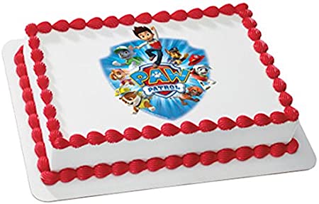 Whimsical Practicality Paw Patrol Yelp for Help Edible Cake Icing Image for 8″ Round Cake, 7.5″ Round Sheet
