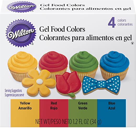 Wilton Primary Icing Colors, 4-Piece – Gel Icing Colors