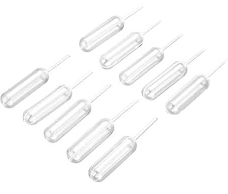WOIWO 50 PCS 4ml Disposable Plastic Cupcake Pipettes Squeeze Transfer Pipettes Fit for Cupcakes, Chocolate, Strawberries, Ice Cream