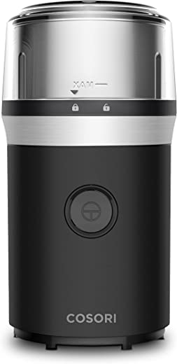 COSORI Coffee Grinder Electric, Coffee Beans Grinder, Espresso Grinder, Coffee Mill with 70g Large Grinding Capacity, Included 1 Removable…