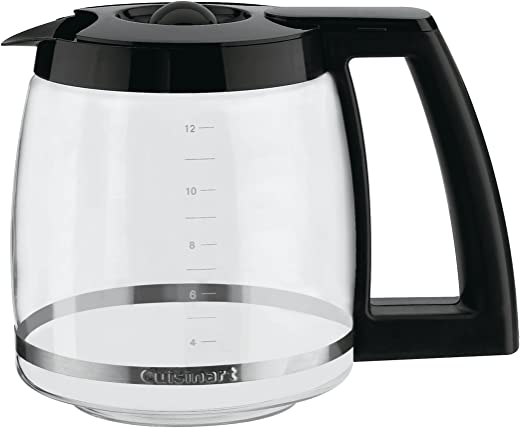 Cuisinart 12-Cup Replacement Glass Carafe, Black, 12 Cup