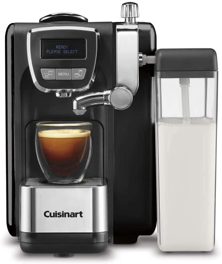Cuisinart EM-25 Defined, Cappuccino & Latte Espresso Machine, 13.5″(L) x 8.0″(W) x 10.0″(H), Black