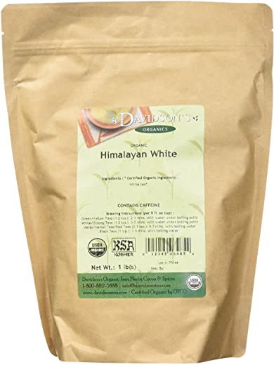 Davidson’s Tea Himalayan White, Bulk Tea, 16 Ounce