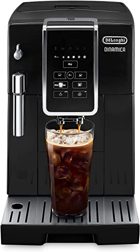 De’Longhi ECAM35020B Dinamica Automatic Coffee & Espresso Machine TrueBrew (Iced-Coffee), Burr Grinder + Descaling Solution, Cleaning Brush & Bean…