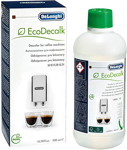 De’Longhi EcoDecalk Descaler, Eco-Friendly Universal Descaling Solution for Coffee & Espresso Machines, 16.90 oz (5 uses)