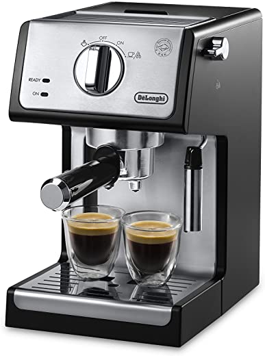 De’Longhi ECP3420 Bar Pump Espresso and Cappuccino Machine, 15″, Black