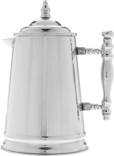 Francois et Mimi Vintage-Style Double Wall French Coffee Press, 34-Ounce, Stainless Steel
