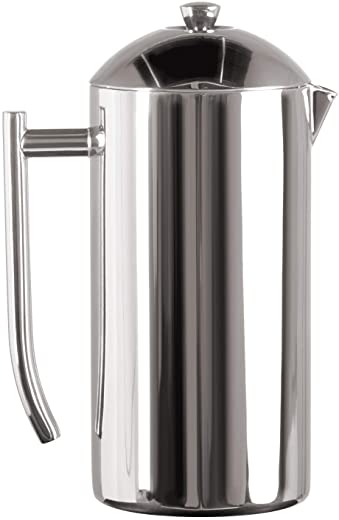 Frieling USA Double-Walled Stainless-Steel French Press Coffee Maker, Polished, 17 Ounces