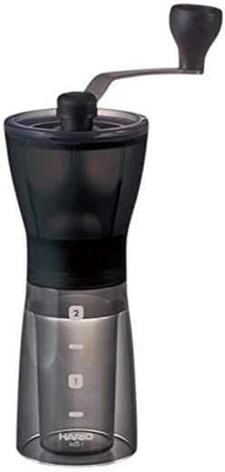 Hario Ceramic Coffee Mill – ‘Mini-Slim Plus’ Manual Coffee Grinder 24g Coffee Capacity