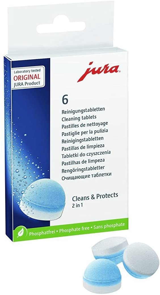Jura 64308 Cleaning Tablets for all Jura Automatic Coffee Centers, 6-Count
