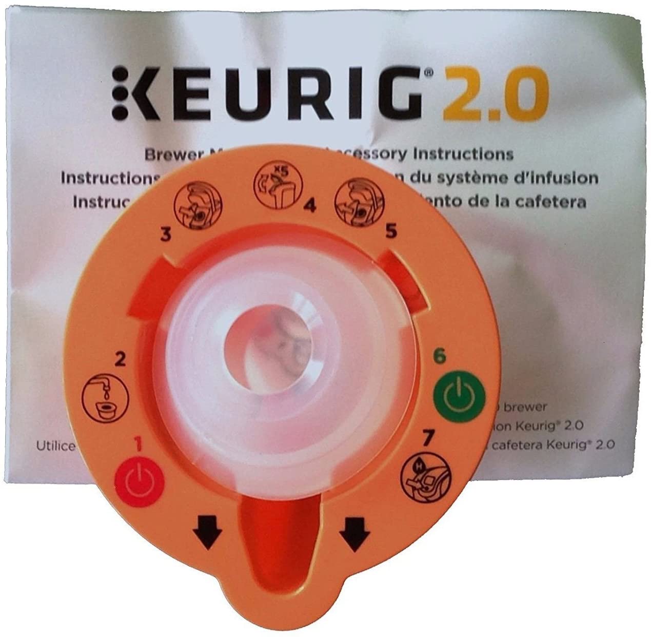 Keurig B01MXFTW88 2.0 Needle Cleaning Tool, kkk, Orange