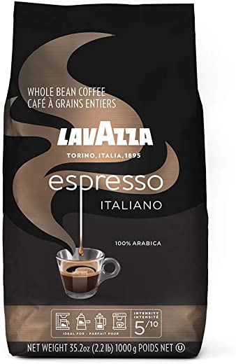 Lavazza Espresso Italiano Whole Bean Coffee Blend, Medium Roast, 2.2 Pound Bag (Packaging May Vary) Authentic Italian, Blended And Roasted in…