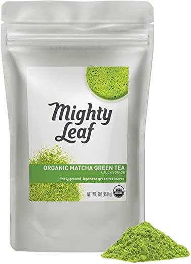 Mighty Leaf Tea, Organic Matcha Green Tea Powder – 3 Ounce Bag, 100% Japanese Matcha, Unsweetened
