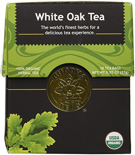 Organic White Oak Bark Tea – Kosher, Caffeine Free, GMO-Free – 18 Bleach Tea Bags