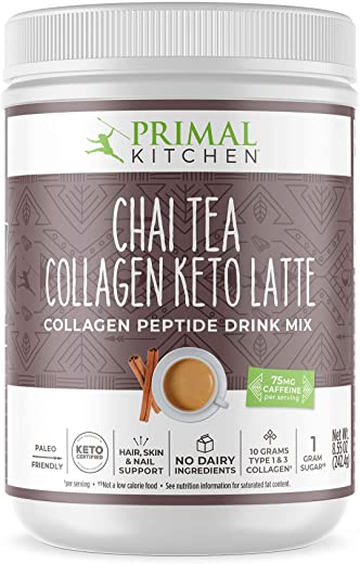 Primal Kitchen Collagen Keto Latte, Tea, chai, 8.55 Oz