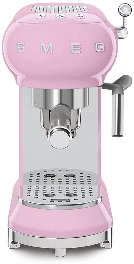 Smeg ECF01RDUS 50s Retro Style Espresso Machine – Pink