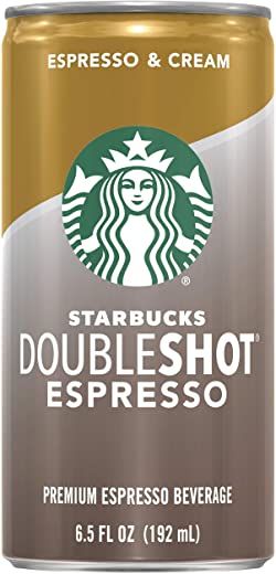 Starbucks Doubleshot, Espresso + Cream, 6.5 Ounce, 12 Pack