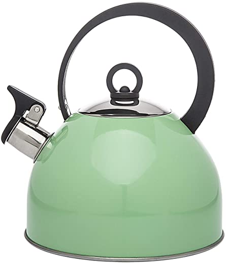Studio Hot Water Tea Kettle, Stainless Steel Tea Pot with Whistle – 2.5L, Mint