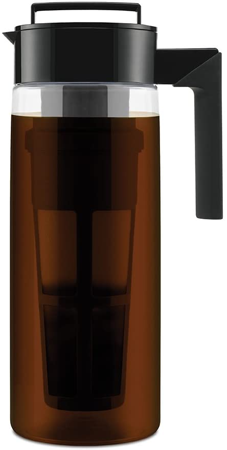 Takeya Patented Deluxe Cold Brew Coffee Maker, 2 qt, Black