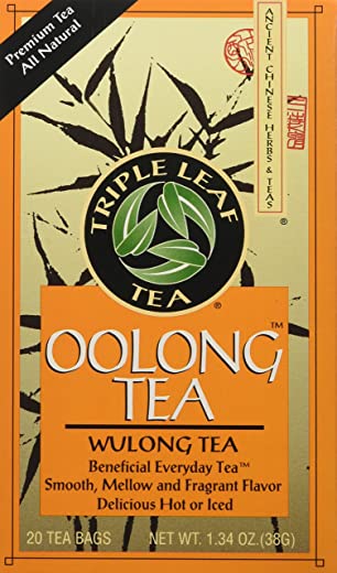 Triple Leaf Tea, Inc Tea, Oolong, 20-Count (Pack of 6)