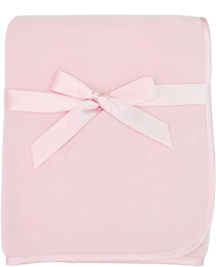 American Baby Company Fleece Blanket, Pink, 30 x 30, for Girls