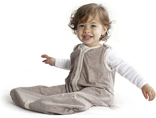 baby deedee 100% Cotton Sleeping Sack, Baby Sleeping Bag Wearable Blanket, Sleep Nest Lite, Infant and Toddler, Mocha Heather, Large (18-36 Months)…
