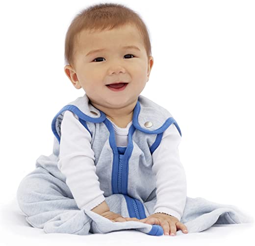 baby deedee Wearable Blanket Baby and Newborn, Baby Sleeping Bag, Sleeping Sack, Sleep Nest Lite, Blue, Small (0-6 Month)