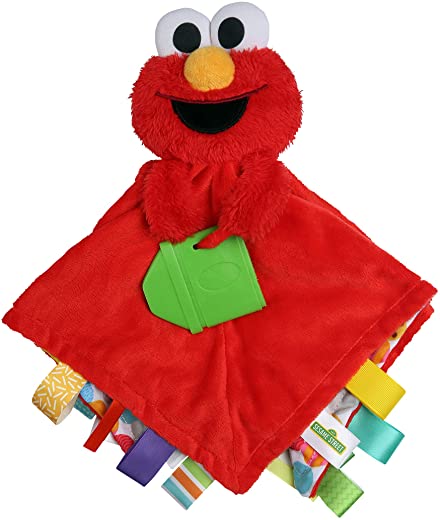 Bright Starts Sesame Street Snuggles with Elmo Baby’s First Soothing Blanket, Ages 0-12 Months