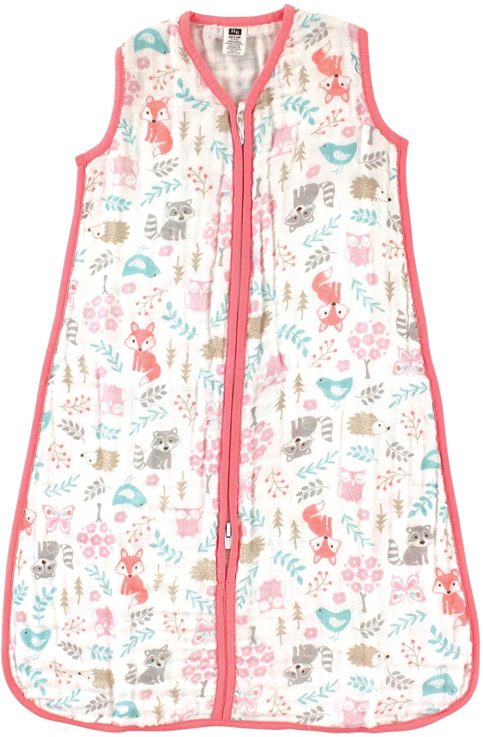 Hudson Baby Unisex Muslin Cotton Sleeveless Wearable Sleeping Bag, Sack, Blanket